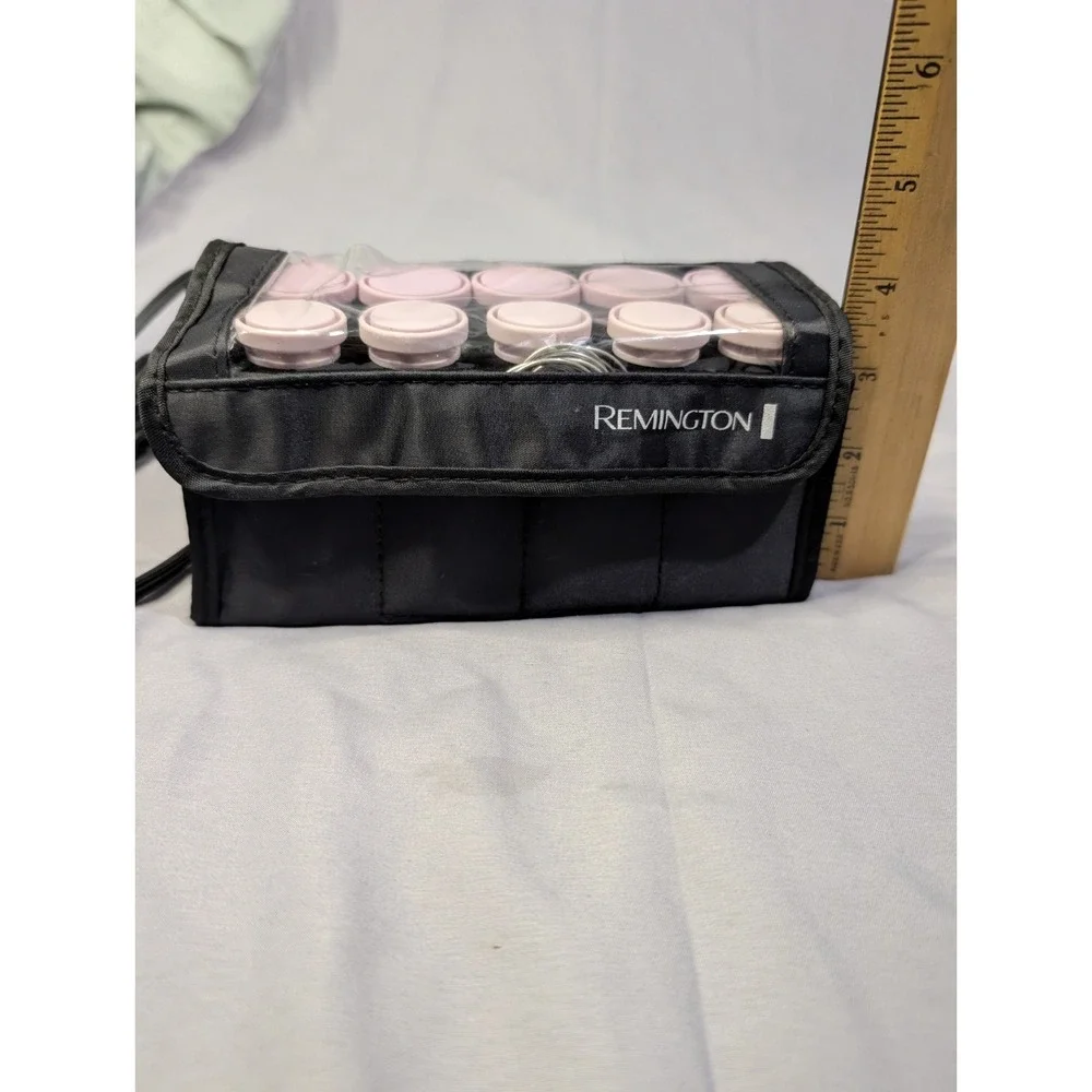 Remington Travel‎ Express Set Hot Rollers Hair Curlers Clips (10) Pink Black